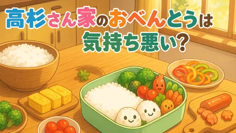 高杉さん家のおべんとう 気持ち悪い